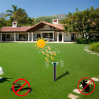 4/8X Solar-Vertreiber Solarbetrieben Ultraschall Sonic Maus Maulwurf Schädlings Nagetier Abwehr Vibrationswelle Garten Rasen Bauernhof Feld Außenbereich