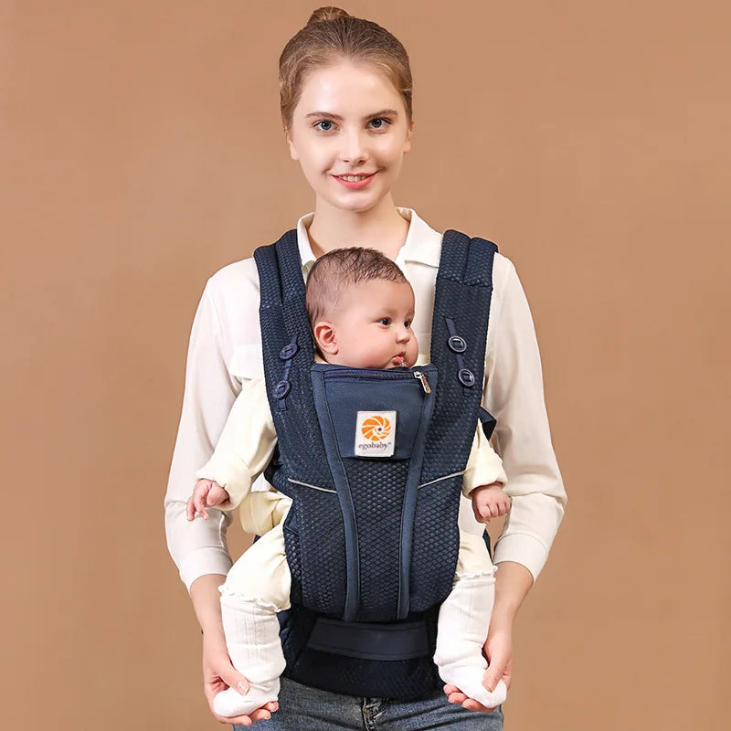 Egobaby Omni Breeze Baby Carrier All Carry Positions Breathable Mesh with Enhanced Lumbar Support & Airflow (7-45 Lb)
