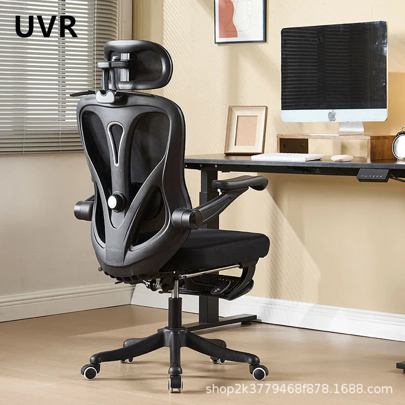 UVR Hochwertiger Bürostuhl, bequem, verstellbar, Chefsessel mit Netzrückenlehne, ergonomisches Design, Möbel, Gaming-Computerstuhl Zweitbild