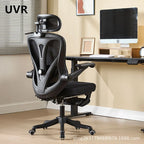 UVR Hochwertiger Bürostuhl, bequem, verstellbar, Chefsessel mit Netzrückenlehne, ergonomisches Design, Möbel, Gaming-Computerstuhl