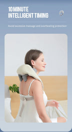Foreverlily 26W Bürstenloser Motor Nacken- und Schultermassagegerät Kabelloses Nacken- und Rückenmassage-Schal Nackenmassager