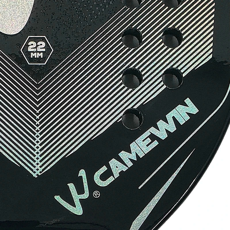 Camewin 3K Beach Tennisschläger, Vollcarbon, raue Oberfläche, Outdoor-Sport-Schläger für Herren, Damen, Erwachsene, Tennisschläger, Neu