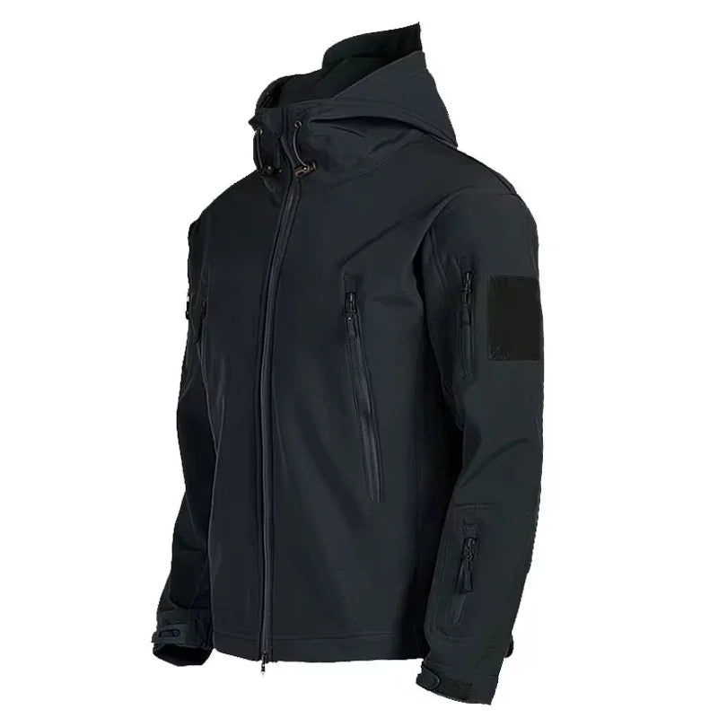 Militär Softshell-Jacken Herren Taktische Winddichte Wasserdichte Jacken Herren Armee Kampfjacken Herren Kapuzen Bomberjacken