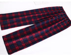 Herren-Hausanzüge Langärmelige Hosenanzüge für Herbst und Winter Pyjamas für Herren Flanell Kariertes Design Pyjamas für Herren