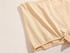 FINETOO 3er-Pack Damen Baumwoll-Boyshorts Atmungsaktive Low-Waist Unifarben Unterwäsche Damen Legere Sport Boxershorts Unterhosen
