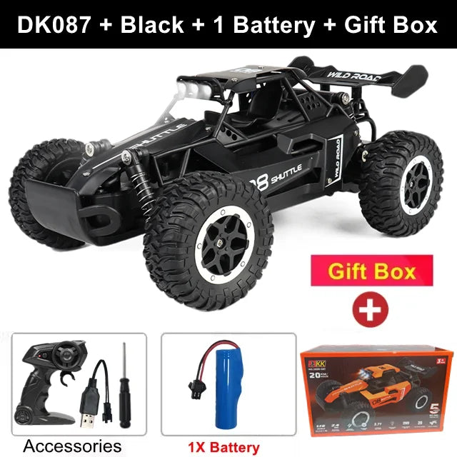Oike RC-Car 1:16 Modell mit LED-Lichtern Funkferngesteuertes Offroad-Kletterfahrzeug Outdoor-Autos Drift-Rennspielzeug Jungen Geschenke