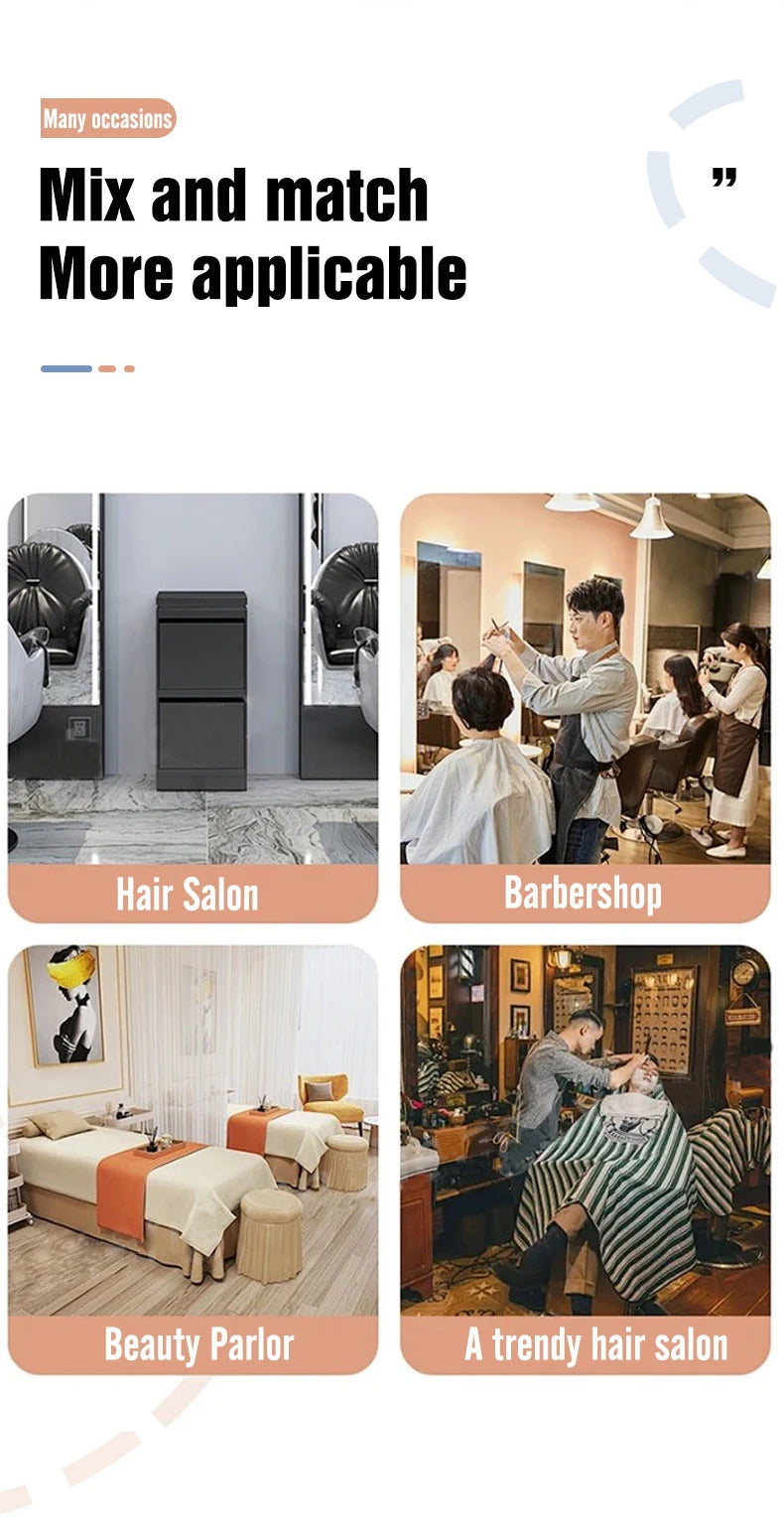 Friseurwaschbecken mit Keramikwaschbecken, Kopfhaut-Spa-Begasungsstation, moderne Badezimmer-Spa-Möbel