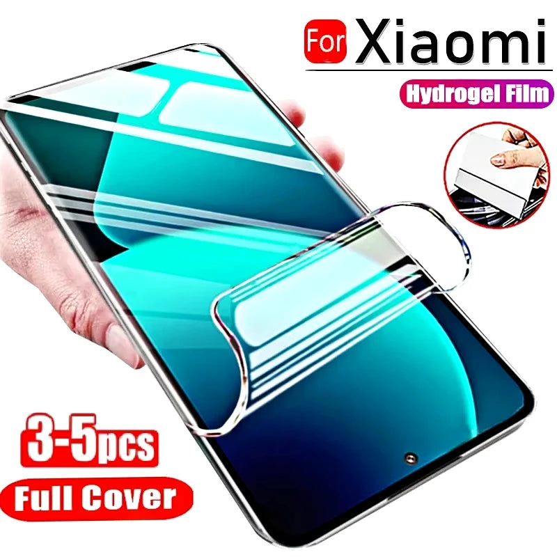 Hydrogel-Folie für Poco X6 F6 X5 F5 M6 M7 X7 F7 Pro Displayschutzfolie für Xiaomi Redmi Note 12 13 9 10 11 15 14 Pro 10C Weiche Folie Hauptbild