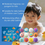 16tlg. Badebomben-Set für Kinder, handgemacht, natürlich, Mega-Blasen, Überraschung, hautfreundlich, lustiges Bade-Set, Ozeanspielzeug-Geschenk
