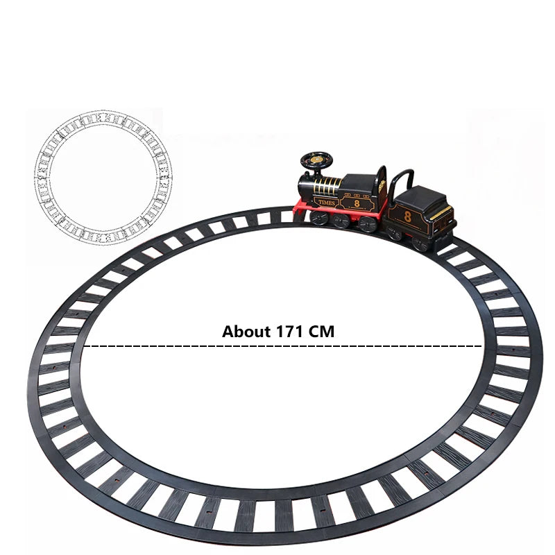 Kinder Zug Reitspielzeug Eisenbahn Klassisches Elektromodell Kann Einen Kleinen Zug Schienenwagen Transportieren Kinder Baby Lauflernwagen Spielzeug Jungen