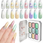 LIMEGIRL Gradient Gel Set Semipermanent – Hochglänzend – Farbverlauf – Buntes Nagelgelpolitur-Set Ablösbarer Lack für Nagelkunstdesign