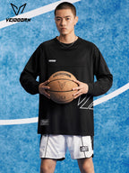 2025 Herren Quick Dry Workout T-Shirt Feuchtigkeitsableitendes Trainings-Top Gym Fitness Langarm Lauf-Basketball-Shirt Sportbekleidung