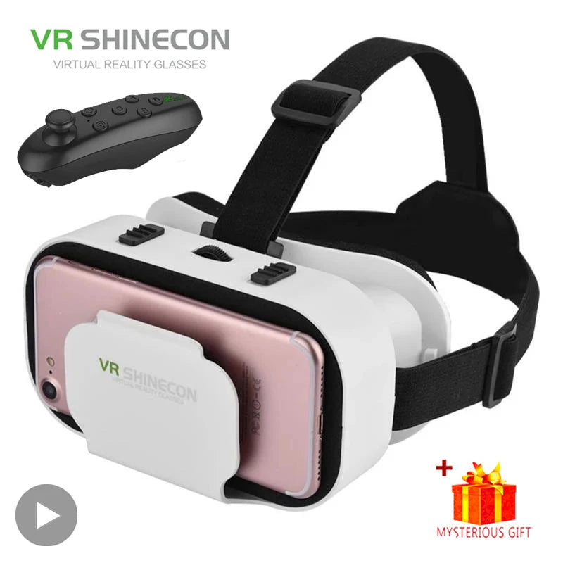 Shinecon VR Brille 3D Headset Virtual Reality Gerät Helm Schutzbrille Linsen Mobile Smartphone Handy Realidade Viar VR Hauptbild