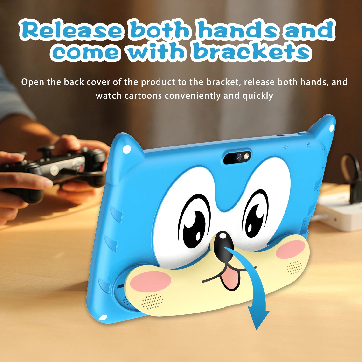 Neue 7 Zoll 5G WiFi Kinder-Tablets Quad Core 4GB RAM 64GB ROM Dual Kameras Android 13.0 Lern-Tablet PC 4000mAh