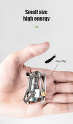 BRS Outdoor Gas Stove Mini Camping Gaskocher 25g Ultraleicht Titan Picknick Wanderkocher Überlebensofen BRS-3000T
