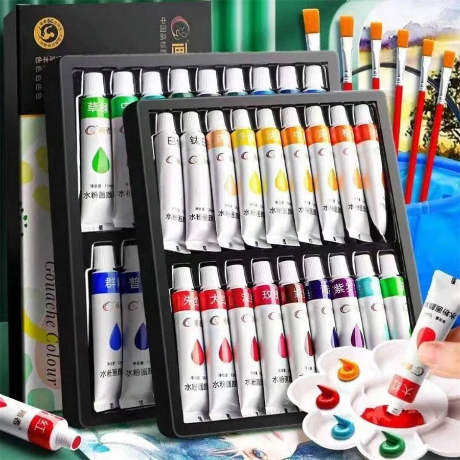 Acrylic paint set, 36 colors, each bottle 0.41 fluid ounces (12 ml), 36-color acrylic paints, non-fading, rich in color, suitabl Hauptbild