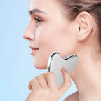1 Stück Edelstahl Gua Sha Schaber Massagegerät für Gesicht, Nacken, Körper Guasha Massagegerät Gesichts-Hautpflege Guasha Board Gesichts-Massagegerät
