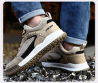 Sicherheitsschuhe Herren S3 mit Stahlkappenstiefel, EU Standard Kevlar Arbeitsschuhe Herren Leichtgewicht, CN39-46 Schutzarbeitsschuhe Damen