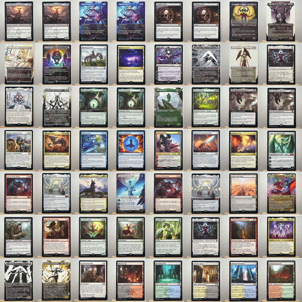Ganze Reihe TCG-Karten für Heimspiel-Proxy: Magical Power 9 Beta Fetch Lands, VMA Dual, Schockländer, Der Eine Ring, Sammel-Sol Ring