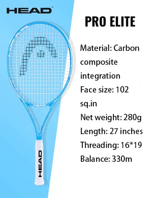 HEAD Carbon Composite Integration Tennisschläger für Anfänger Damen Herren Studenten Einzel-Trainingsschläger
