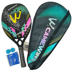 Camewin 3K Beach Tennisschläger Vollcarbon Raue Oberfläche Outdoor-Sport-Schläger für Herren Damen Erwachsene Seniorenspieler 2024 Neu