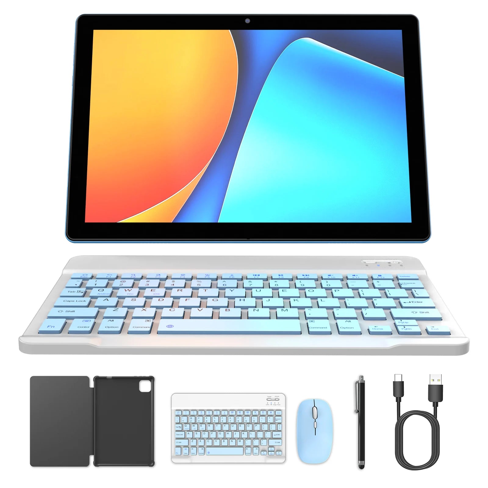 Neueste globale Version Android 15 Tablet, 10-Zoll-Tablet, Quad-Core-Prozessor, 1280*800 Auflösung, 12 (3+9) GB RAM, 64 GB Speicher