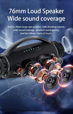 ZEALOT-S97 80W Tragbarer Bluetooth-Outdoor-Lautsprecher, HiFi-Sound, Subwoofer, Dual Pairing, Schnellladefunktion, 16000mAh Akku
