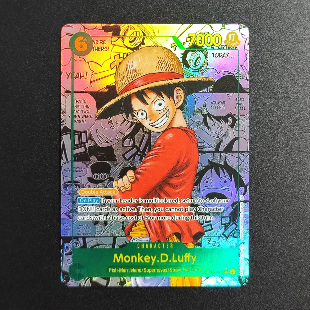28 Stil DIY ONE PIECE CARD Game Luffy Sanji ACE Zoro Shanks Nami Teach Sabo Manga Alt Art SEC Englische Sammlung Anime Karten