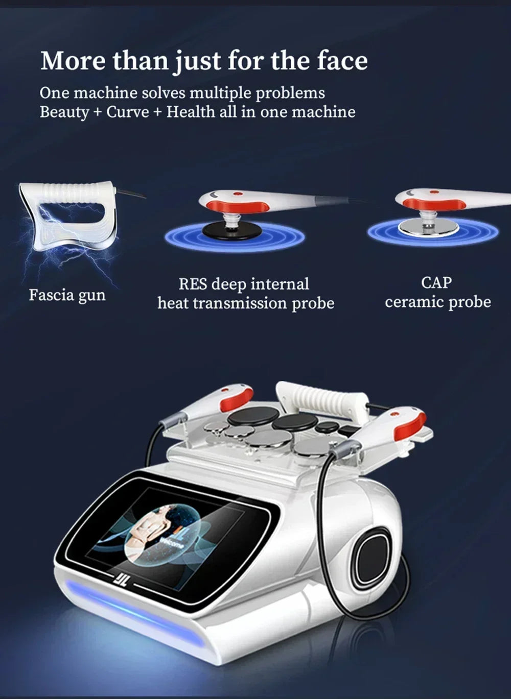 Neueste Tecar 448k Body Slimming Machine Hautstraffung Falten glätten Gesichtsausrüstung Massage Gewichtsverlust Schönheitsmaschine