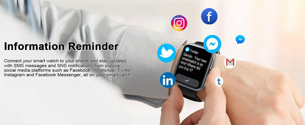 Smartwatch (Anrufe annehmen/tätigen), 1,96" Smartwatch, Fitness-Tracker, Schlafmonitor, Schrittzähler, über 100 Sportmodi, IP68 wasserdicht