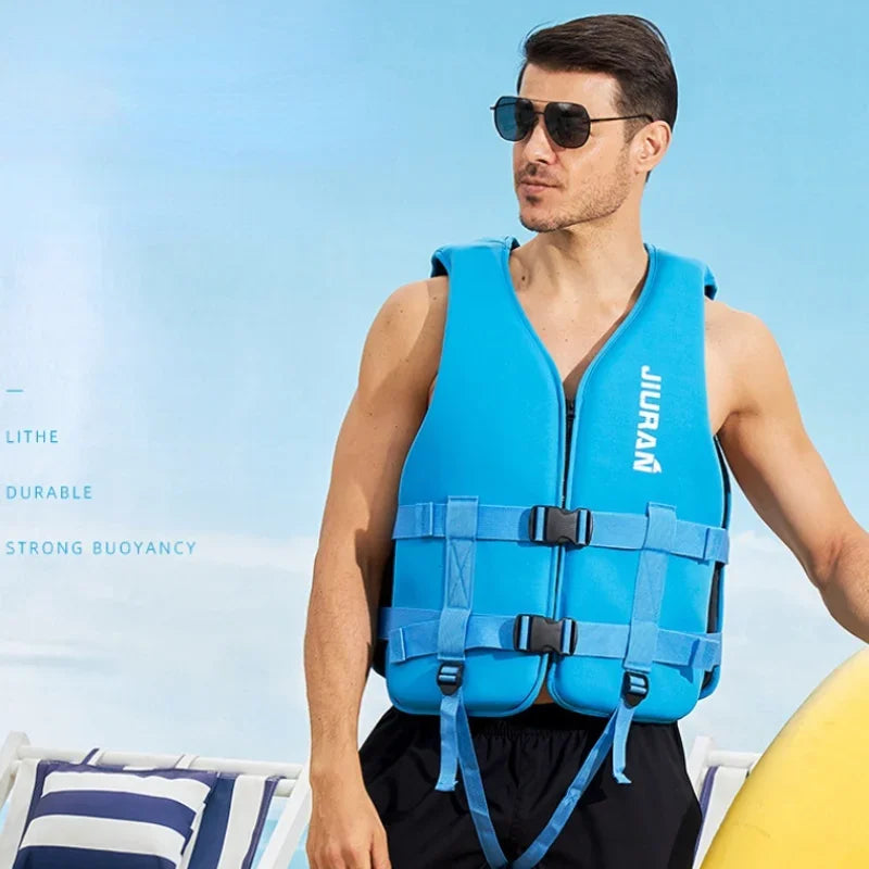 Neopren-Schwimmweste für Erwachsene und Kinder, neue Wassersport-Auftriebsweste, Schwimmweste zum Schwimmen, Bootfahren, Skifahren, Fahren und Treiben