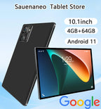 Sauenaneo PC Tablet 4 GB RAM 64 GB ROM (1 TB Erweiterung) unterstützt Google Office Dual-SIM-Karten Dual-Kameras Android 11