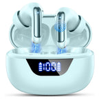 Kabellose Kopfhörer, Bluetooth 5.3 Stereo-Ohrhörer In-Ear mit 4 ENC Mikrofon für klare Anrufe, Geräuschunterdrückende Ohrstöpsel, 48 Stunden Akkulaufzeit.