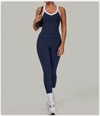 2PCS Damen Yoga-Set Hohe Taille Peach Hip Herausnehmbare Polsterung Sport-BH Hose Fitnessanzug Laufen Workout Gym Leggings Yoga-Set