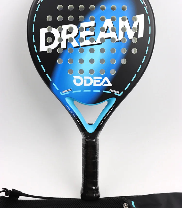ODEA Beach Tennis Schläger Vollcarbon Rauhe Oberfläche Outdoor Sport Schläger Für Herren Damen Erwachsene Fortgeschrittene Spieler 3K 18K
