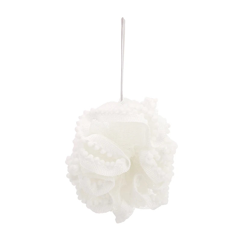 Weiche Netzbadebälle Hautbürste Duschquaste Körperreiniger Peeling-Bürsten Badeblume Badezubehör