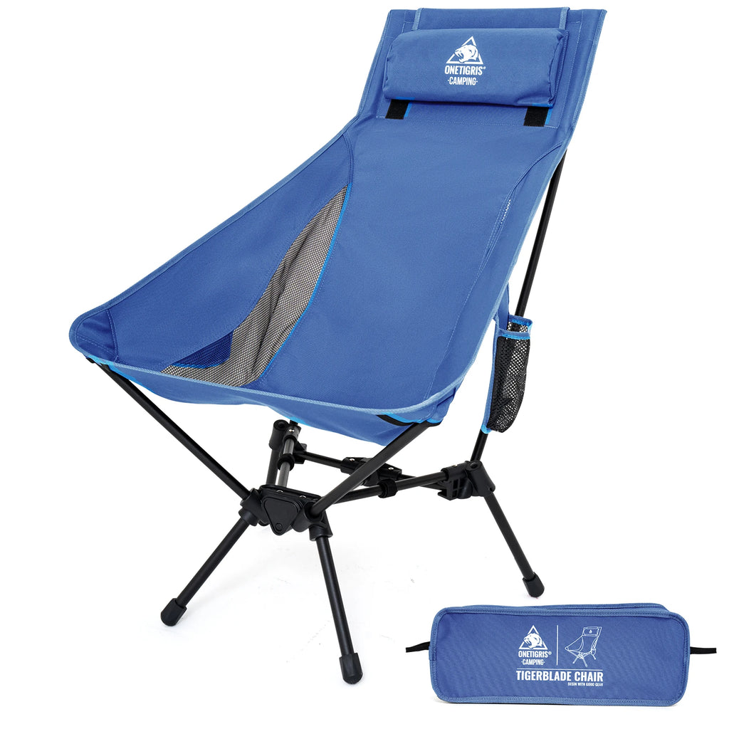 OneTigris Portable Tigerblade Campingstühle Klappstuhl Angelstuhl Für Trekking BBQ Partys Garten Strand Indoor-Einsatz