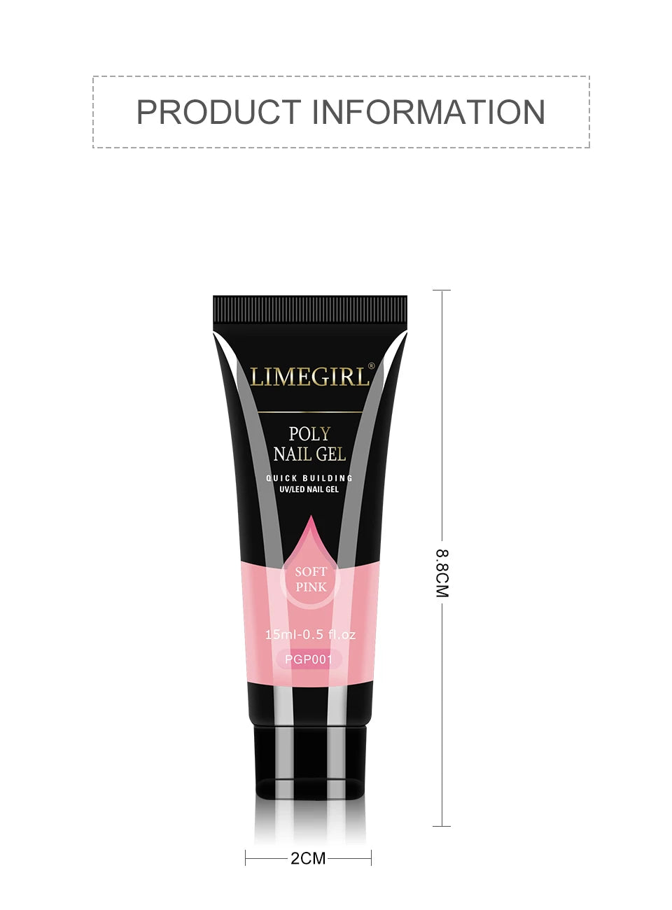 limegirl 15ml Verlängerungs-Nagelgel-Set 6W LED Lampe Komplettes Maniküre-Set Fingerverlängerungsform Nagel-Kit Alles für schnelles Verlängerungs-Werkzeugset