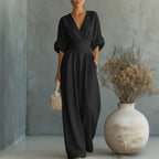 Einfarbige lässige weite Jumpsuits für Damen 2026 Sommer Elegante Overalls Damen Jumpsuits und Rompers Bodysuit Damenbekleidung