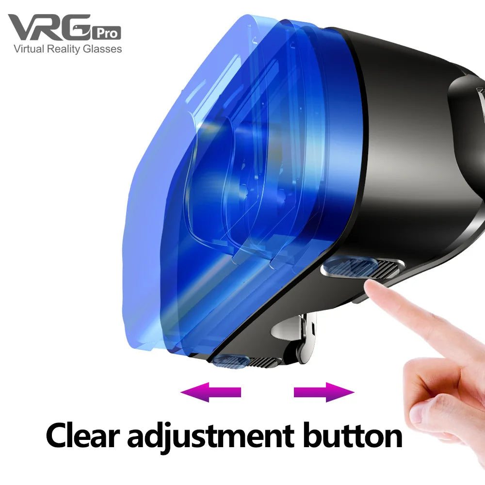 Virtual Reality 3D VR Headset Smart Glasses Helm für Smartphones Handy Mobile 7 Zoll Linsen Fernglas Brille Geräte