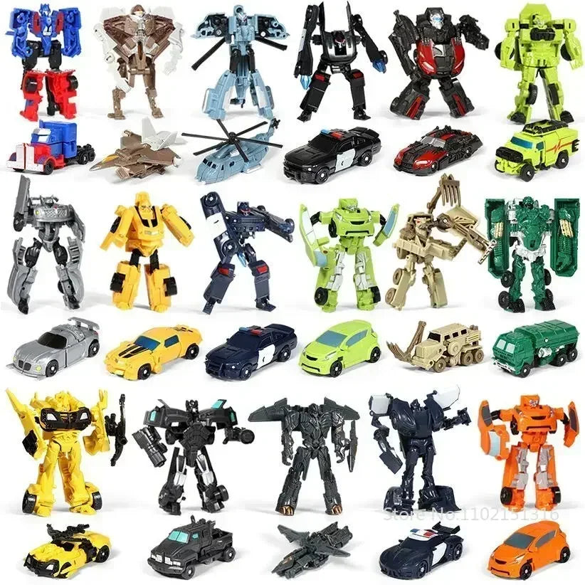 Kinder Spielzeug Mini Verwandlungs-Roboter-Kit Spielzeugmodelle 2-in-1 verformtes Auto Spielzeug Roboter Spielzeug für Kinder Geschenk Actionfigur