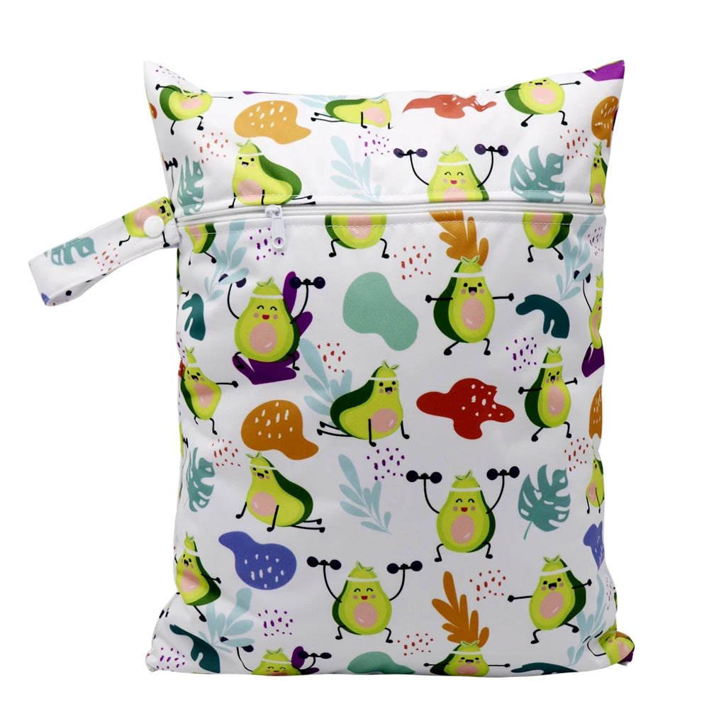 Wasserdichte Wickeltasche Windeltasche Mama Baby Umstandstasche Waschbare Reißverschluss Windel-Organizer Trockenbeutel Reisetragetasche 30x40cm