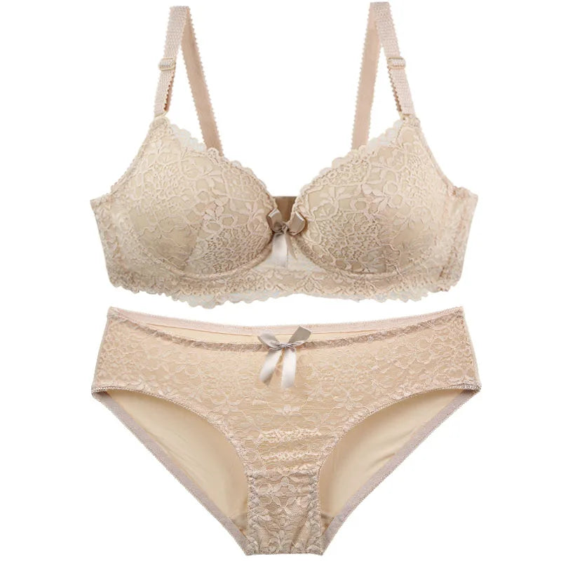 DaiNaFang Neues sexy BH-Set Push Up Unterwäsche für Damen Verstellbar Atmungsaktives Design Schweißabsorbierendes Oberteil BC Cup Dessous