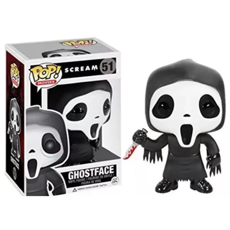 2026 FunKo Pop! Scream GhostFace #51 Blutiger Ghost Face #1607 Actionfiguren-Modell als Geburtstagsgeschenk Spielzeug