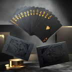 Farbige Schwarze Goldene Spielkarten Gruppe Wasserdichtes Poker Set Zauberei Zauber-Paket Brettspiel-Sammlung Unterhaltung