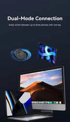 Vention Kabellose Bluetooth 5.1 Maus USB 2.4G Dual-Mode Ergonomische 4000 DPI Stille 6-Tasten-Maus für MacBook Tablet Laptop PC Mäuse