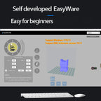 EasyThreed 3D-Drucker Einsteigermodell, kompatibel mit PLA- und TPU-1,75-mm-Filament, inklusive Netzadapter.
