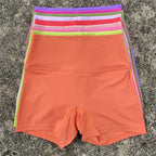 Sexy einfarbige Damen-Fitness-Sportshorts, hohe Taille, athletische Yoga-Shorts, Bein-Radfahren, umfassendes Training, Jogging, Squat-Proof