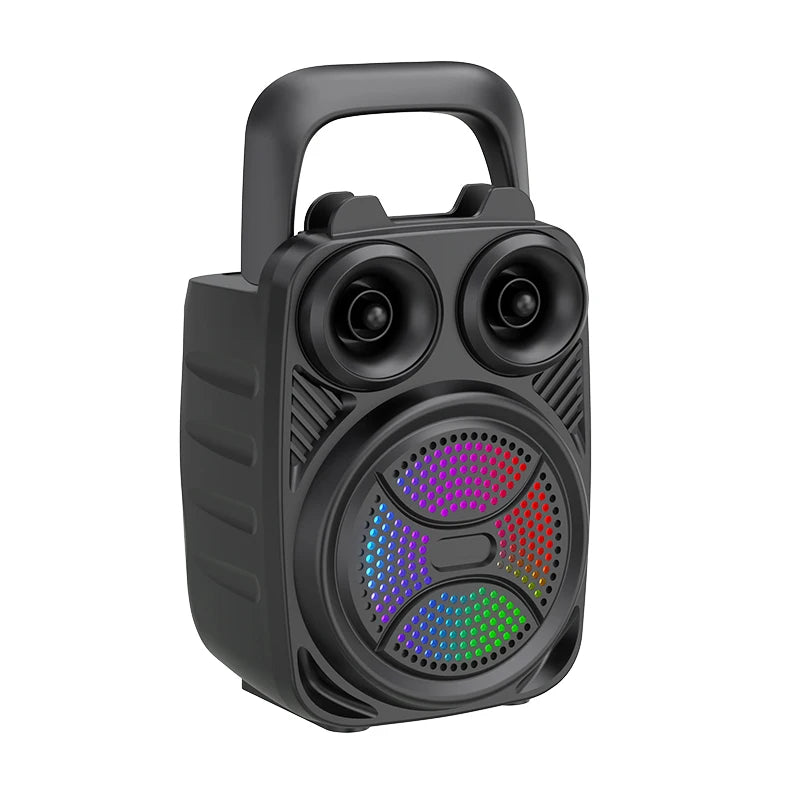 500mAh Bluetooth-Lautsprecher Soundbox Hochleistungs-Bluetooth-Lautsprecher TF-UDisk-Karaoke-Handlautsprecher Subwoofer zum Tanzen