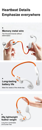 Air-Conduction-Stereo-Kopfhörer Kinder Open-Ear-Bluetooth-6.0-Ohrhörer Drahtlose Geräuschunterdrückung Lern-Musik-Headset Ohrbügel